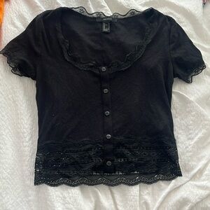 Women’s lace black top